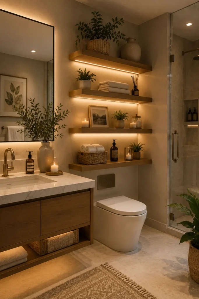 Accent Lighting for Open Shelving