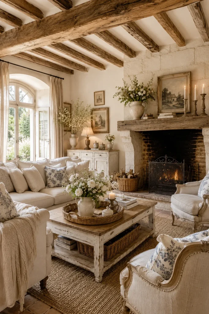 Cozy French Country Living Room