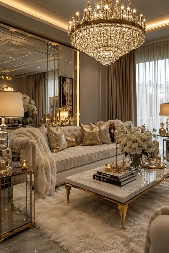 Glam Living Room Ideas