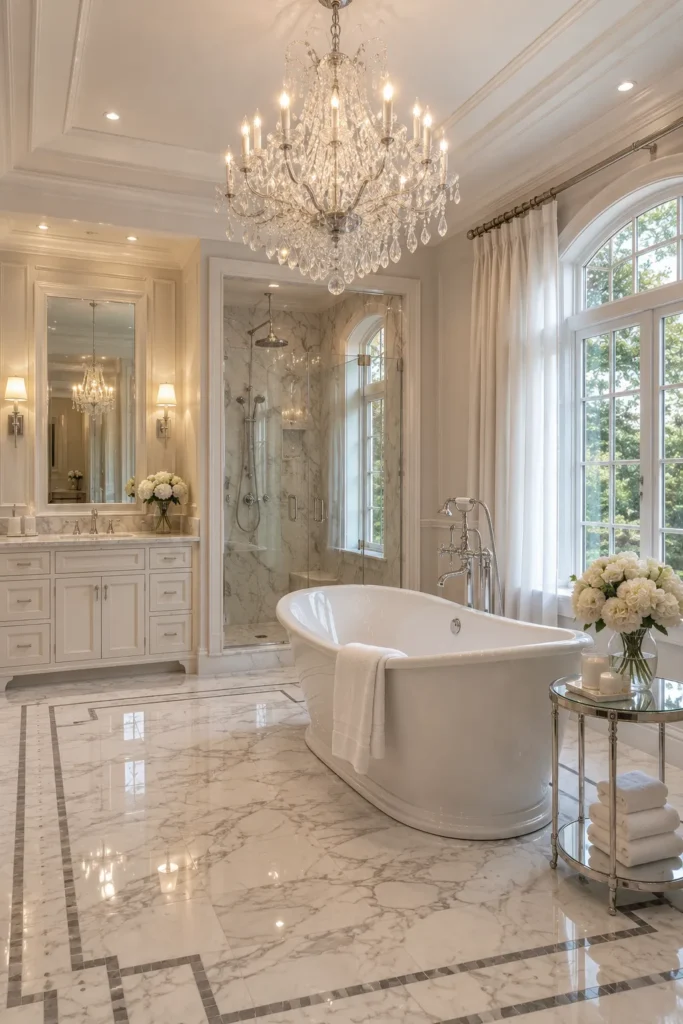 Glamorous Crystal Bathroom Chandeliers