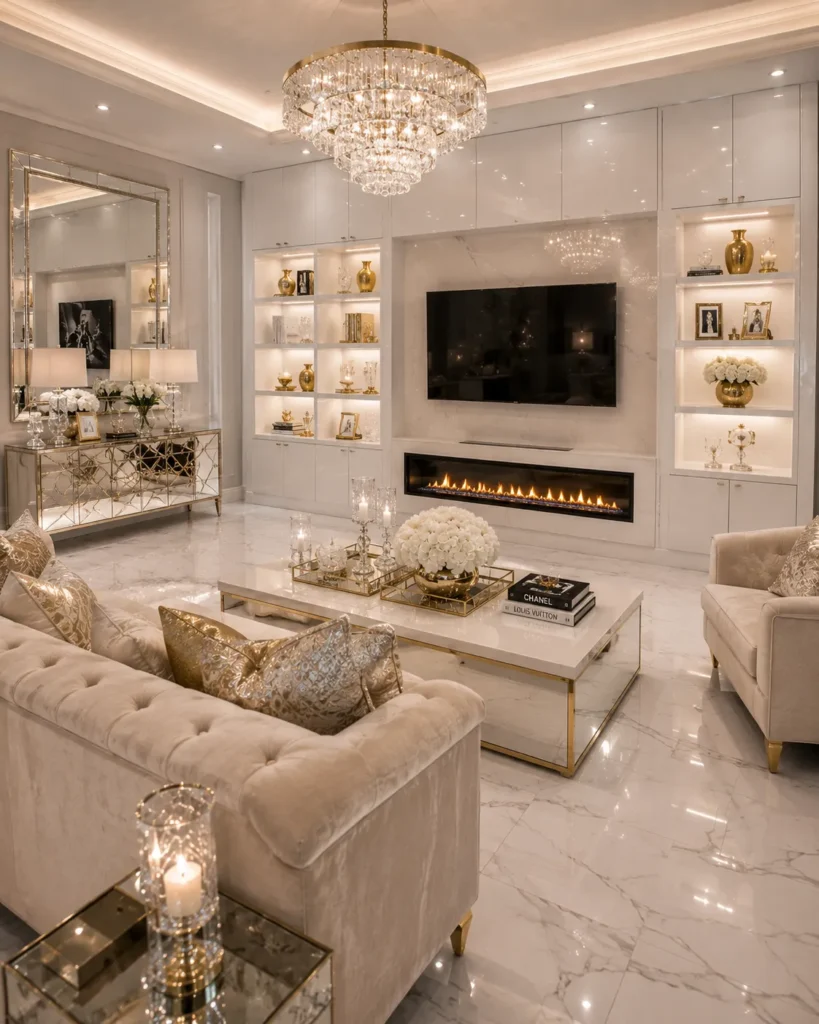 High-Gloss Finishes for Modern Glam