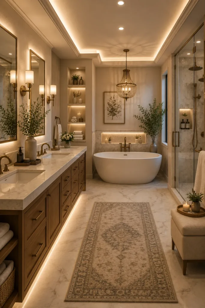 Layered Lighting for the Perfect Bathroom Design