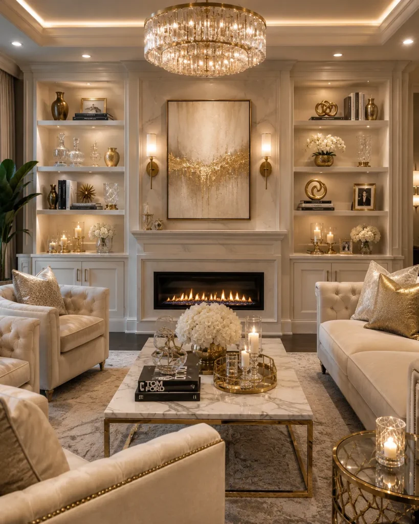 Luxe Built-In Shelving