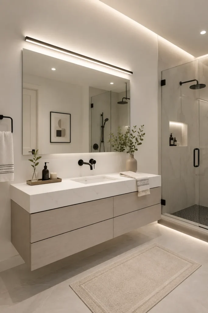 Minimalist Linear LED Vanity Bars