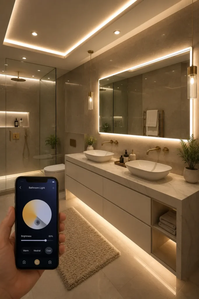 Smart LED Lighting with Adjustable Brightness