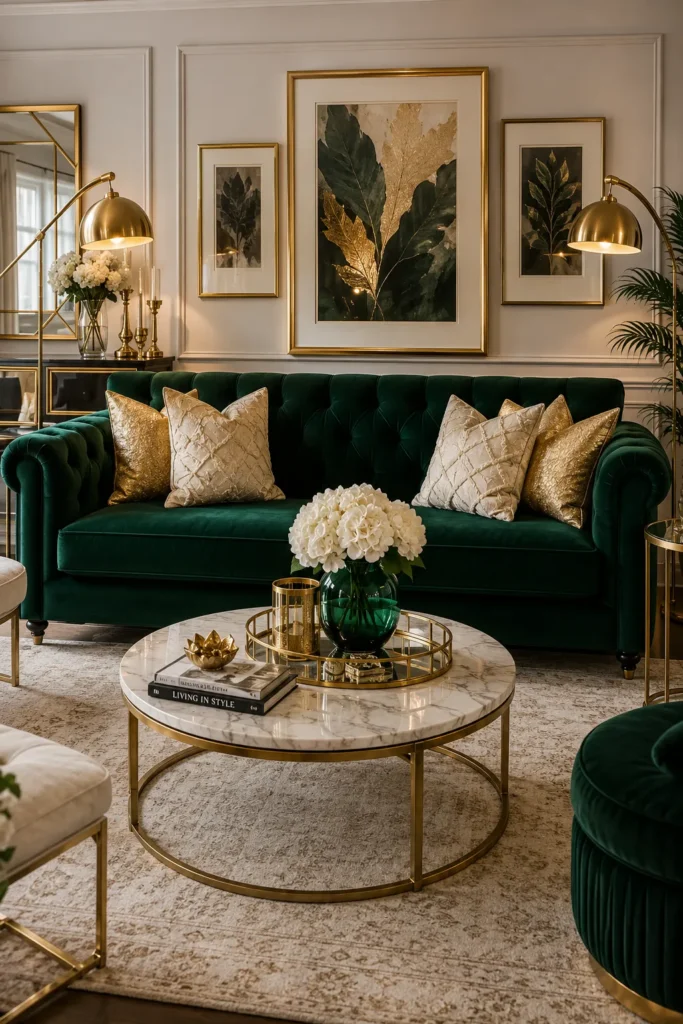 Glam Living Room Ideas