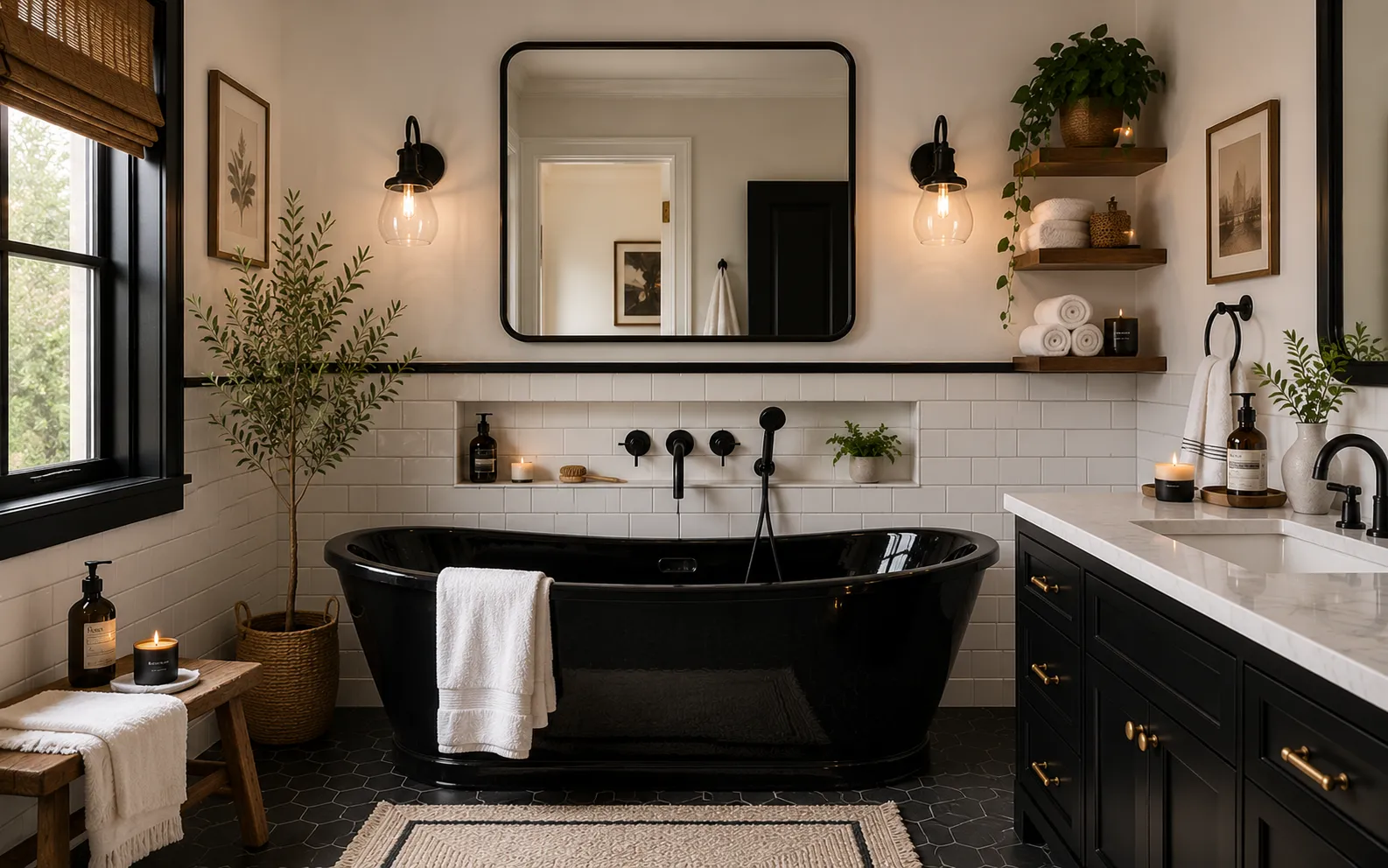 Black White Bathroom Ideas