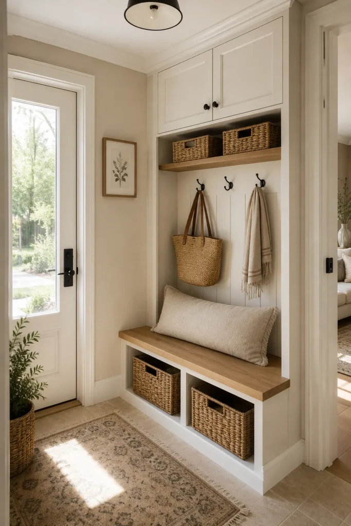 Built-In Shoe Bench