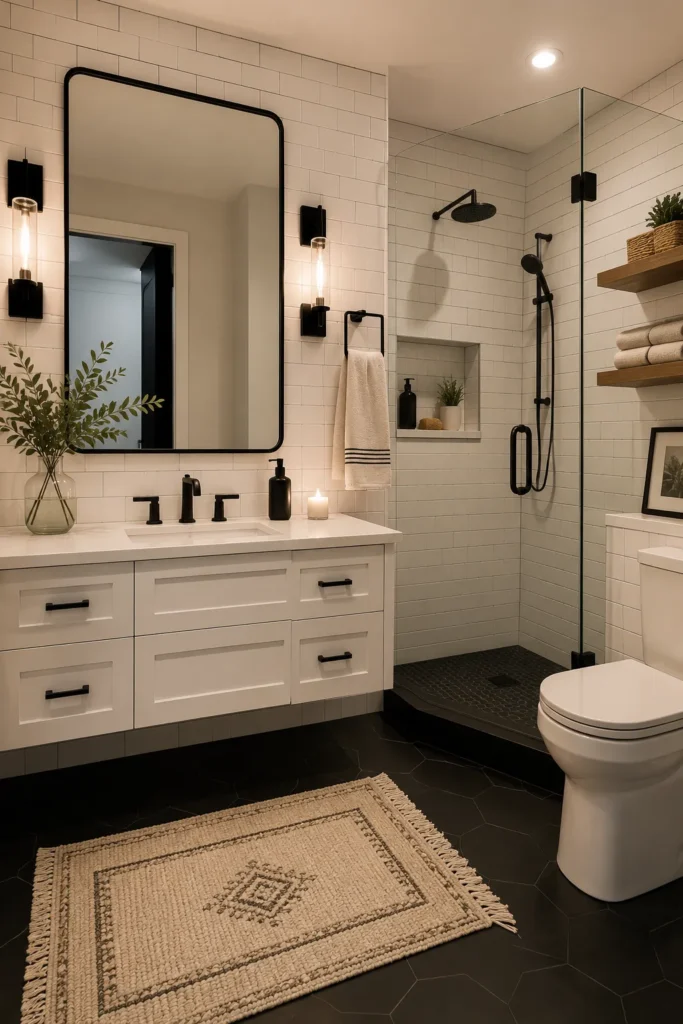 Black White Bathroom Ideas