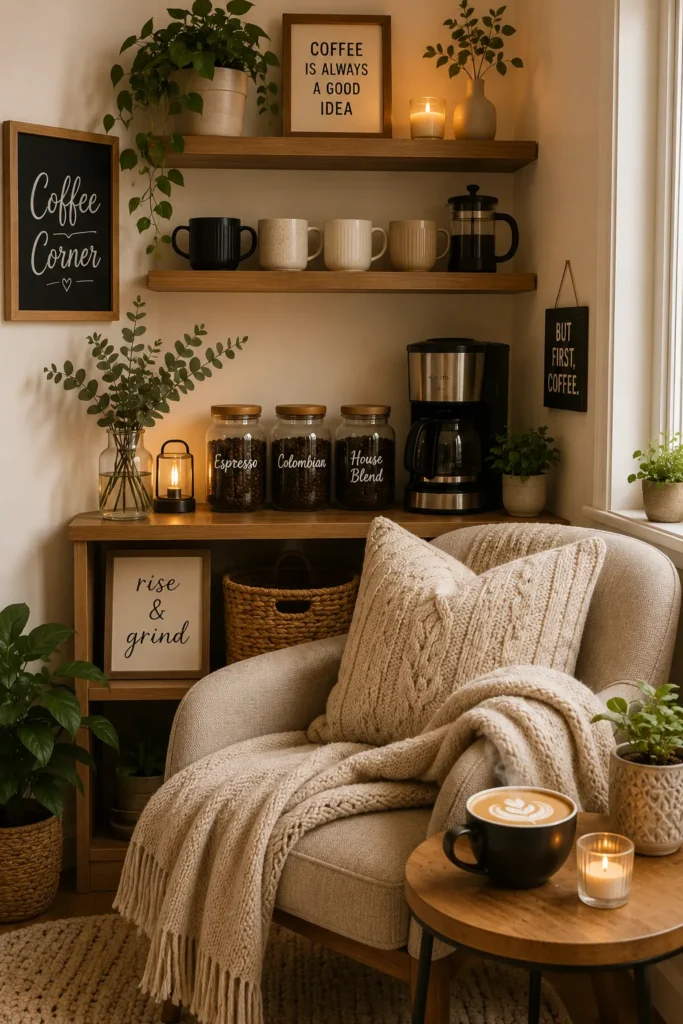 Corner Coffee Station Retreat