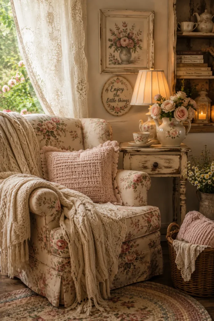 Cottage-Inspired Cozy Corner