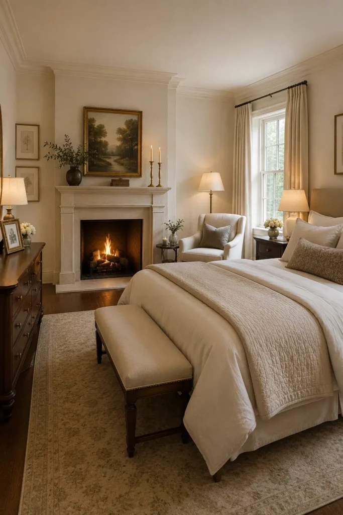 Cozy Fireplace Bedroom