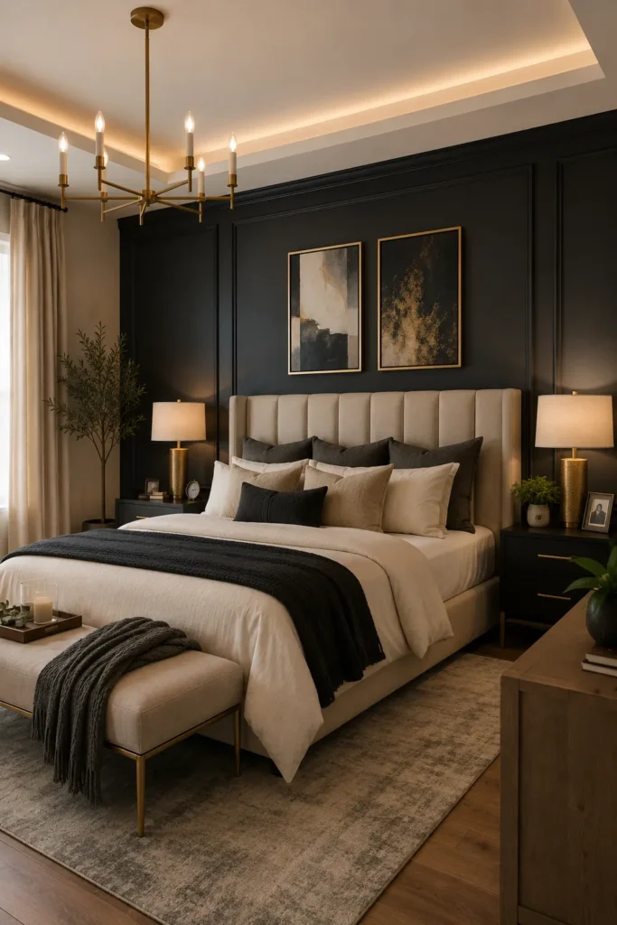 Deep Charcoal Accent Wall