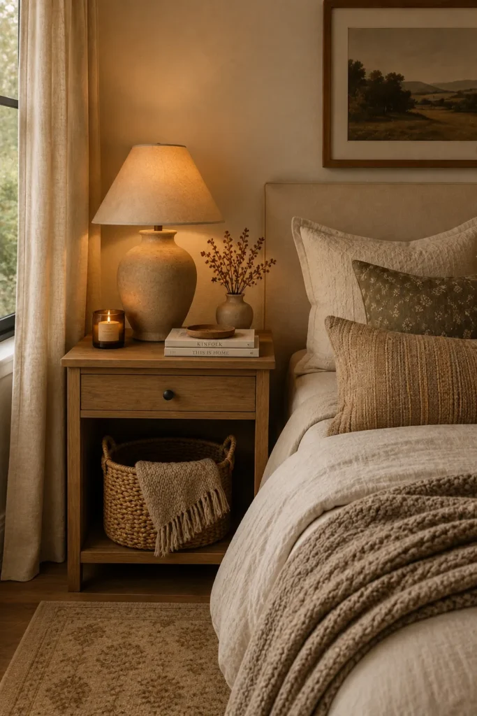 Earthy Bedroom Corner