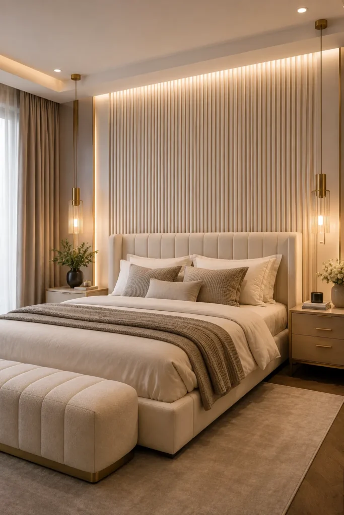 Elegant Fluted Panel Wall