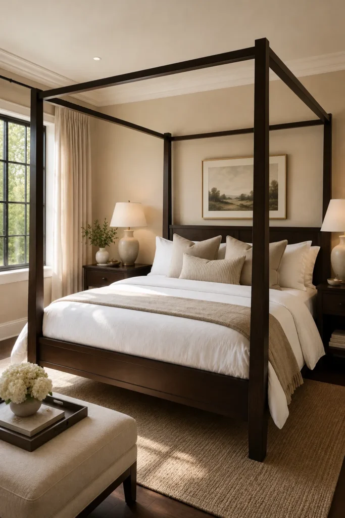 Elegant Four-Poster Bed