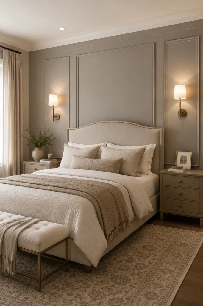 Elegant Paneled Wall