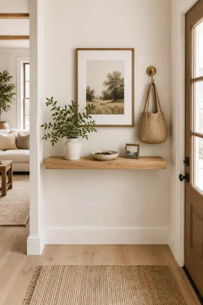 Floating Entry Shelf