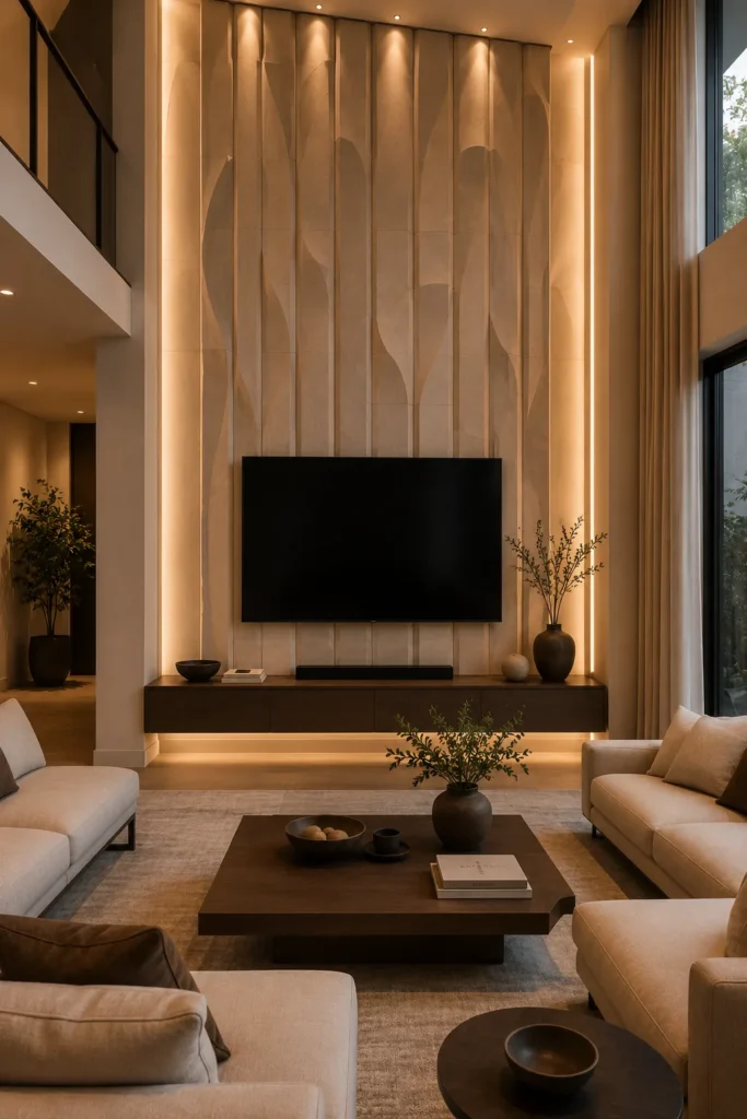 Floor-to-Ceiling 3D TV Wall