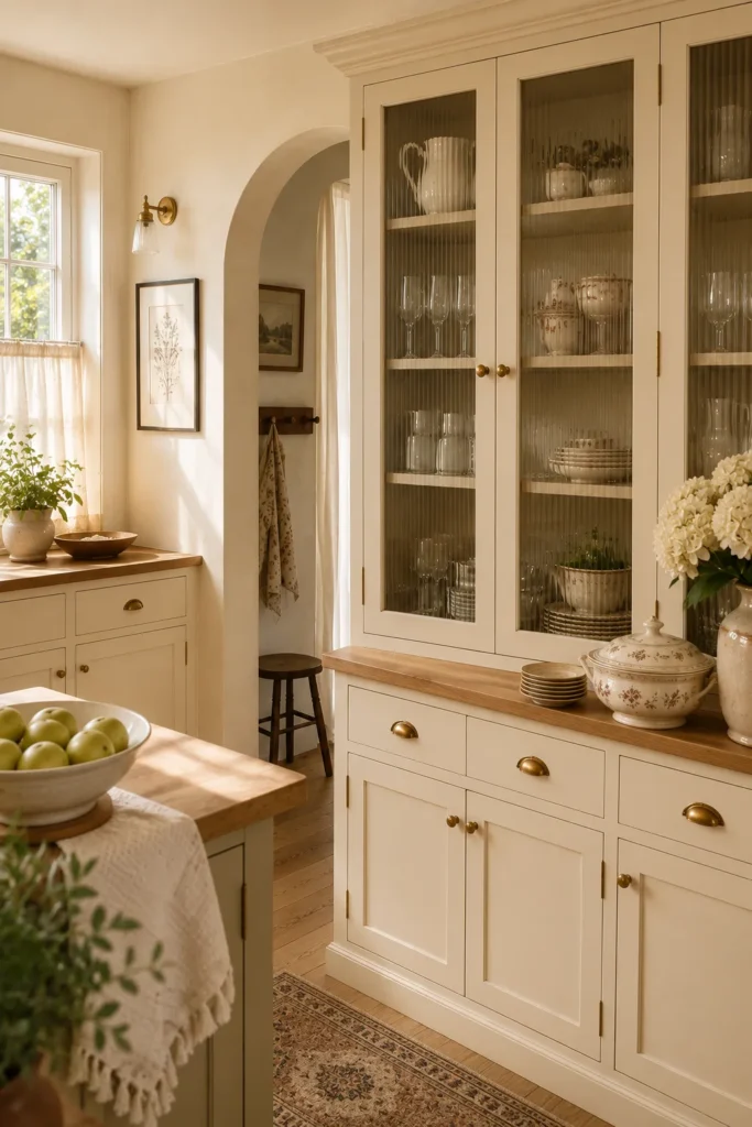 Fluted Glass Cabinets