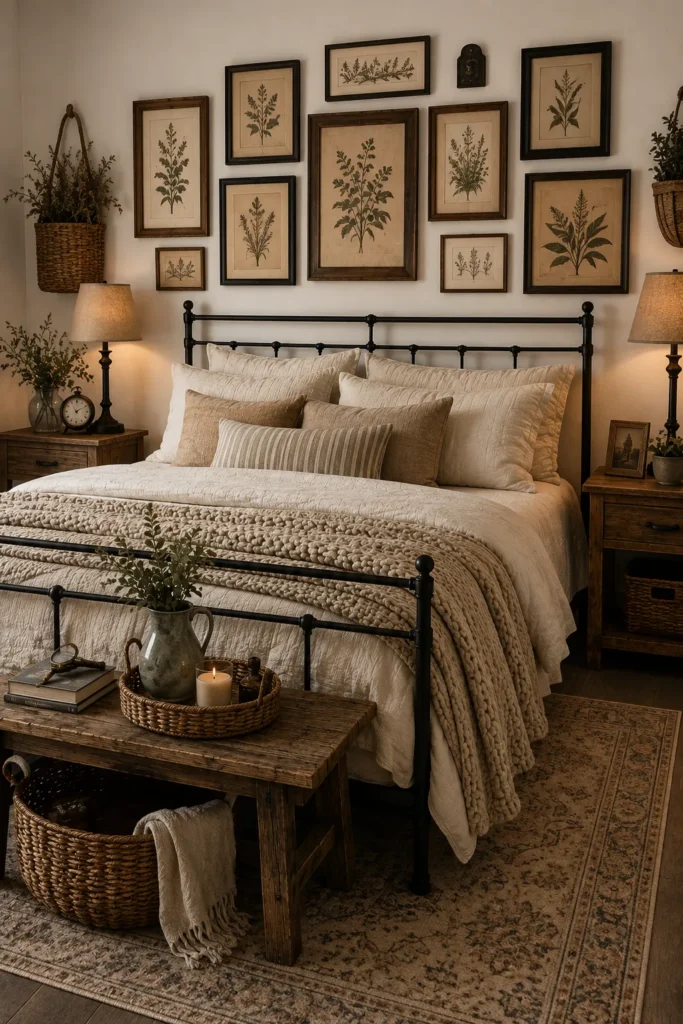Gallery Wall with Vintage Frames