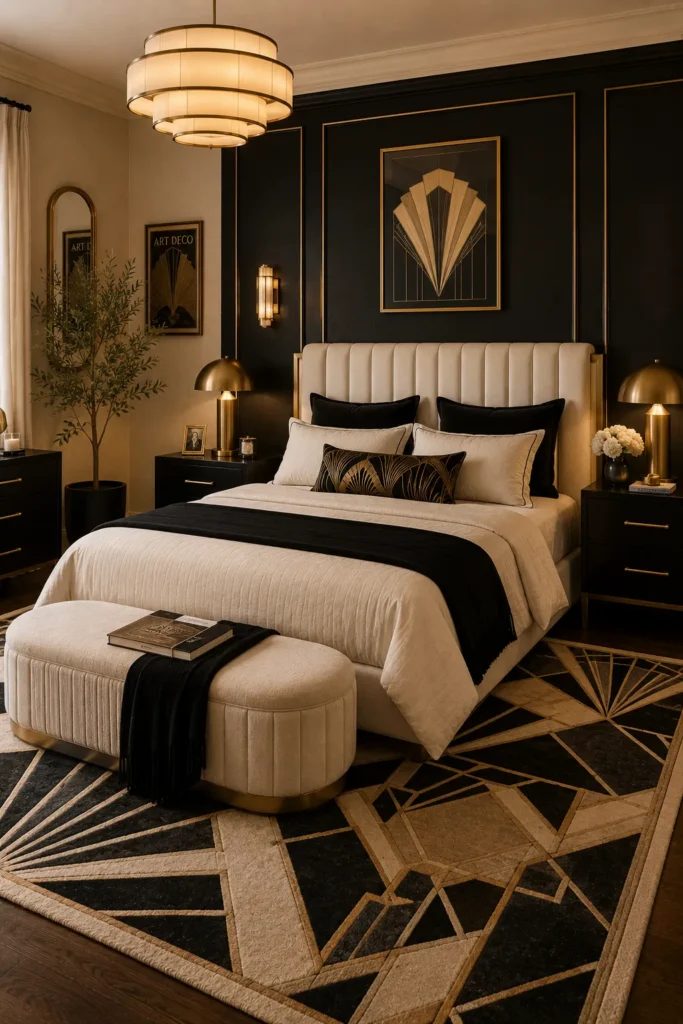 sophisticated art deco bedroom ideas