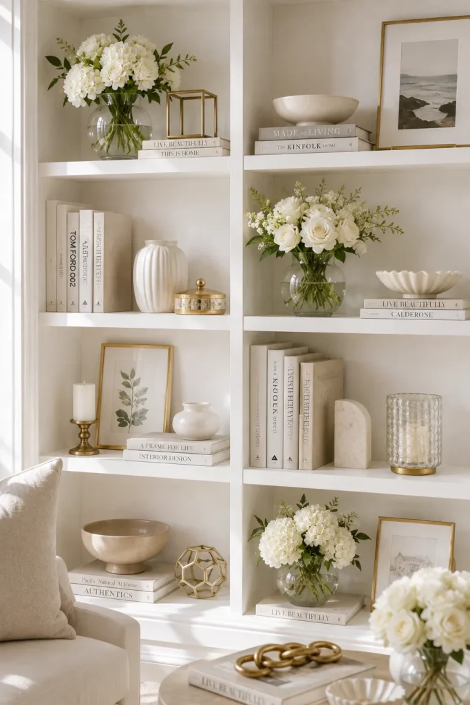 Glass Vases and Fresh Flowers for Soft Elegance
