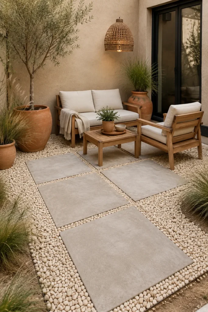 Gravel Patio Border