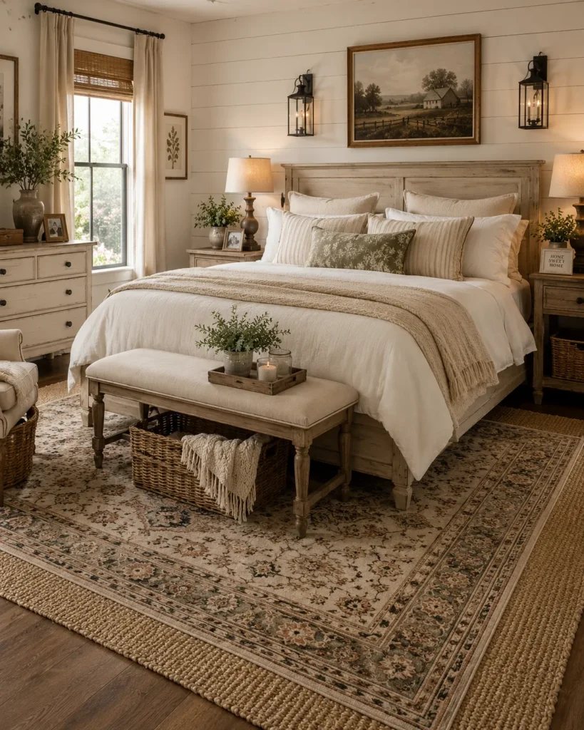 Layered Area Rugs for Extra Warmth