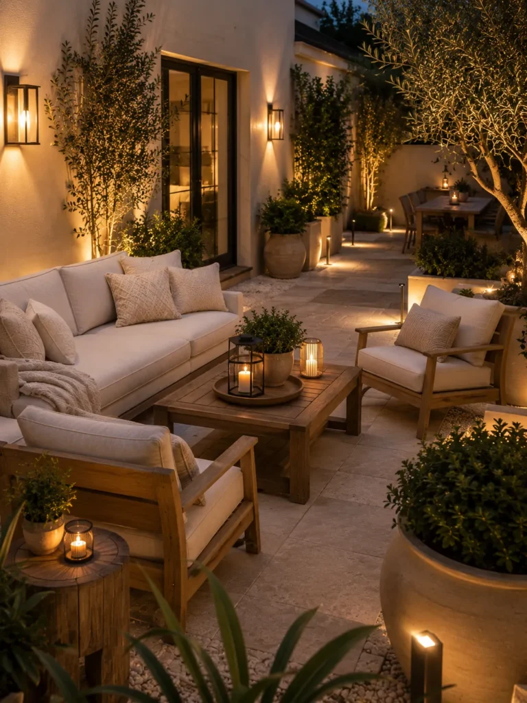 Layered Outdoor Lighting