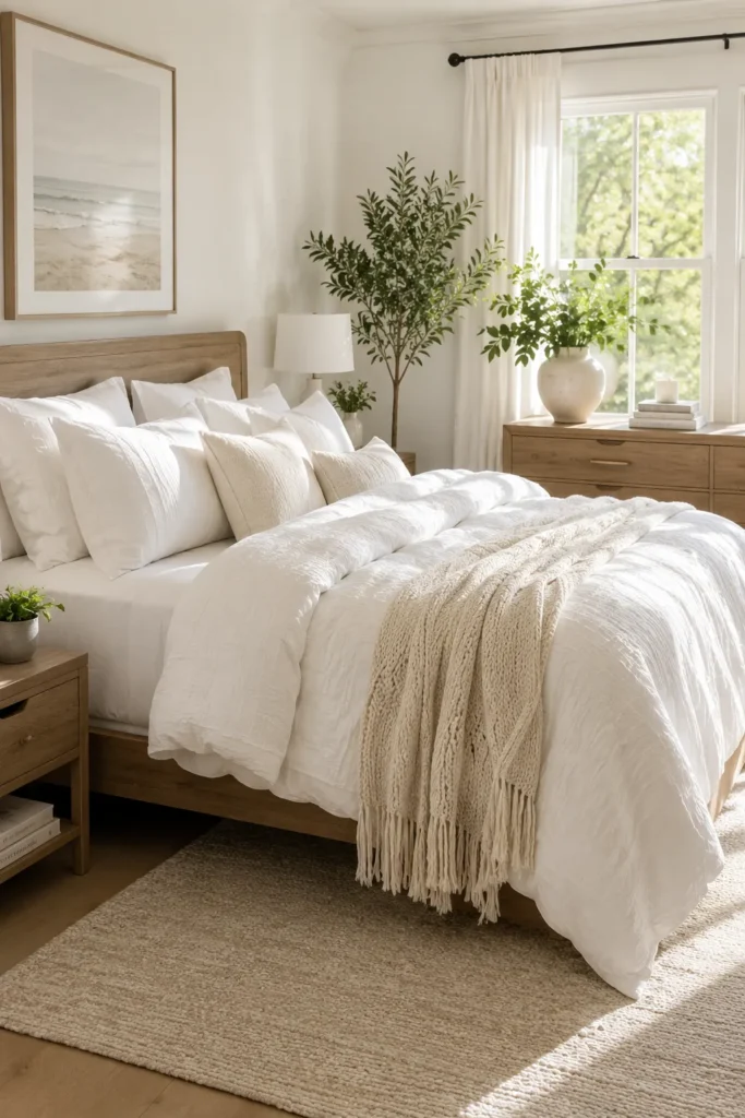 Layered White Bedding