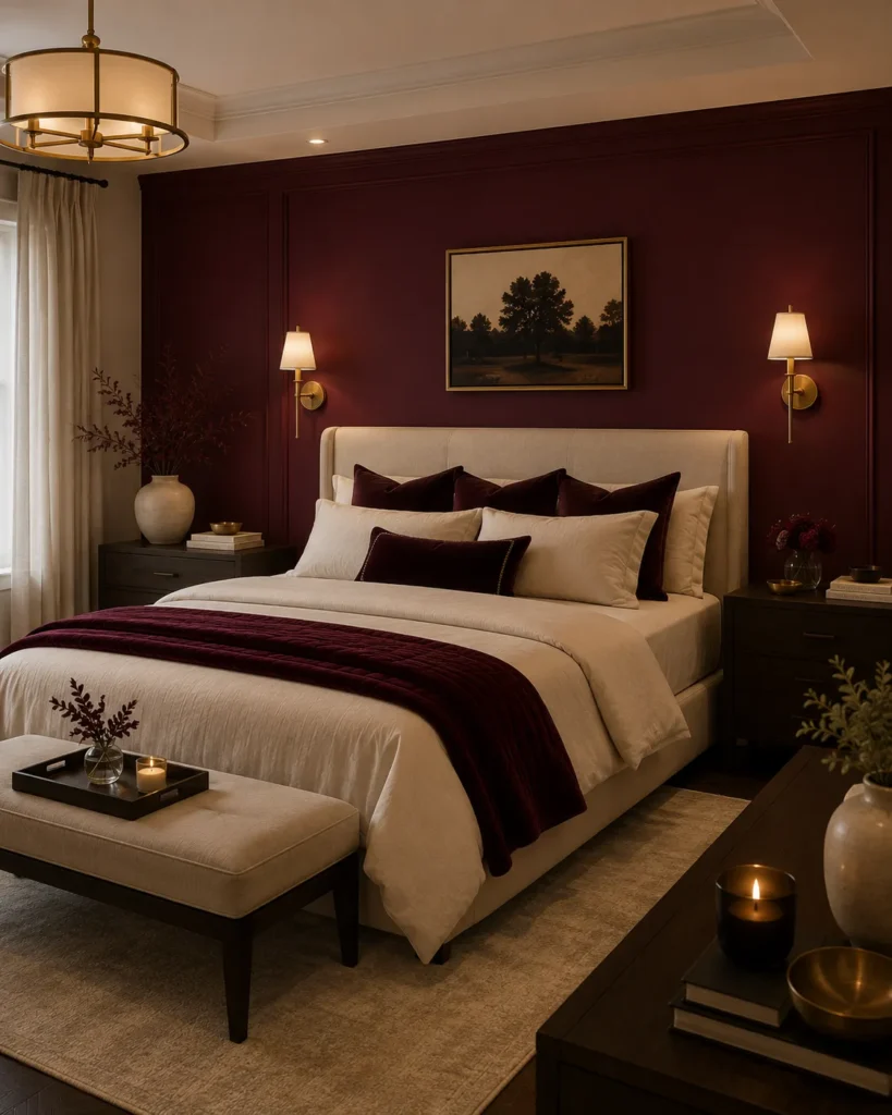 Luxurious Burgundy Wall