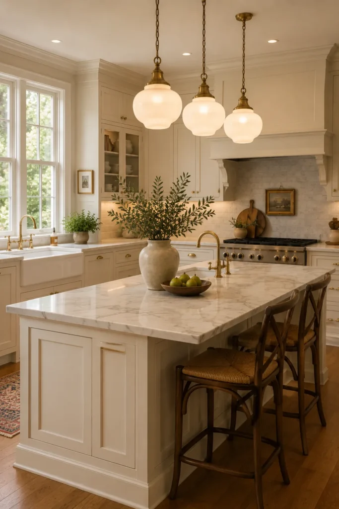 Milk Glass Pendants