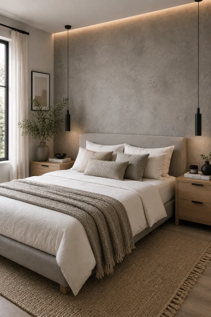 Minimalist Gray Concrete Wall