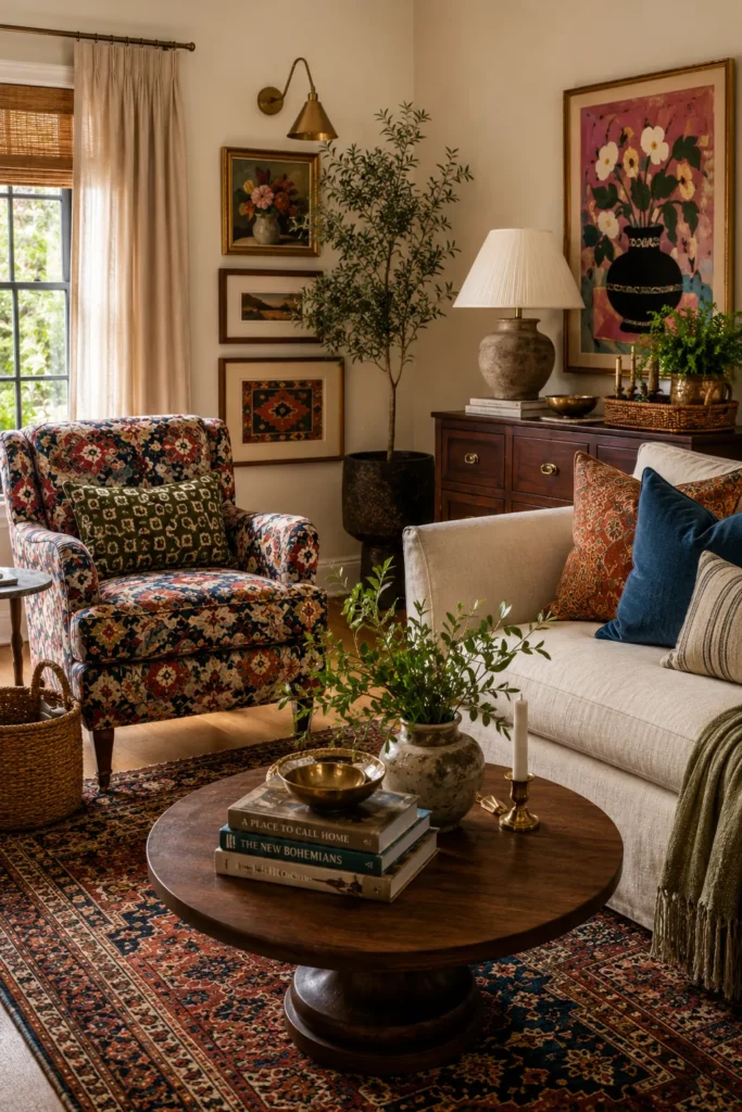 Patterned Accent Chair