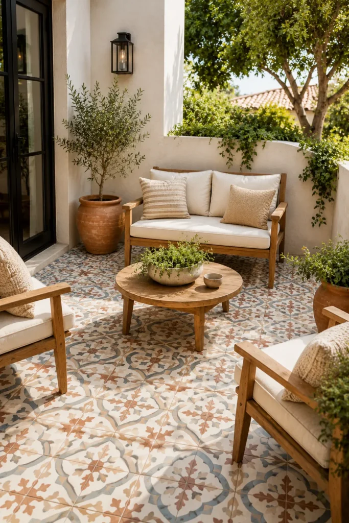 Patterned Tile Detail