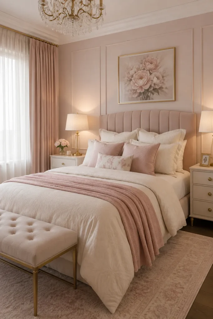 Romantic Blush Bedroom