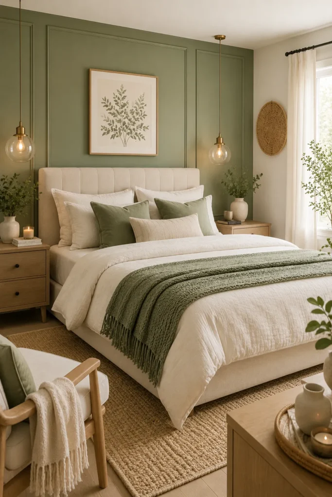 Sage Green Accent Wall