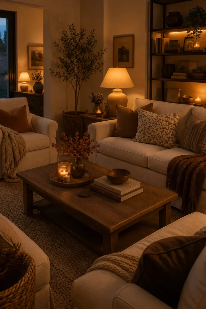 Soft Amber Lighting