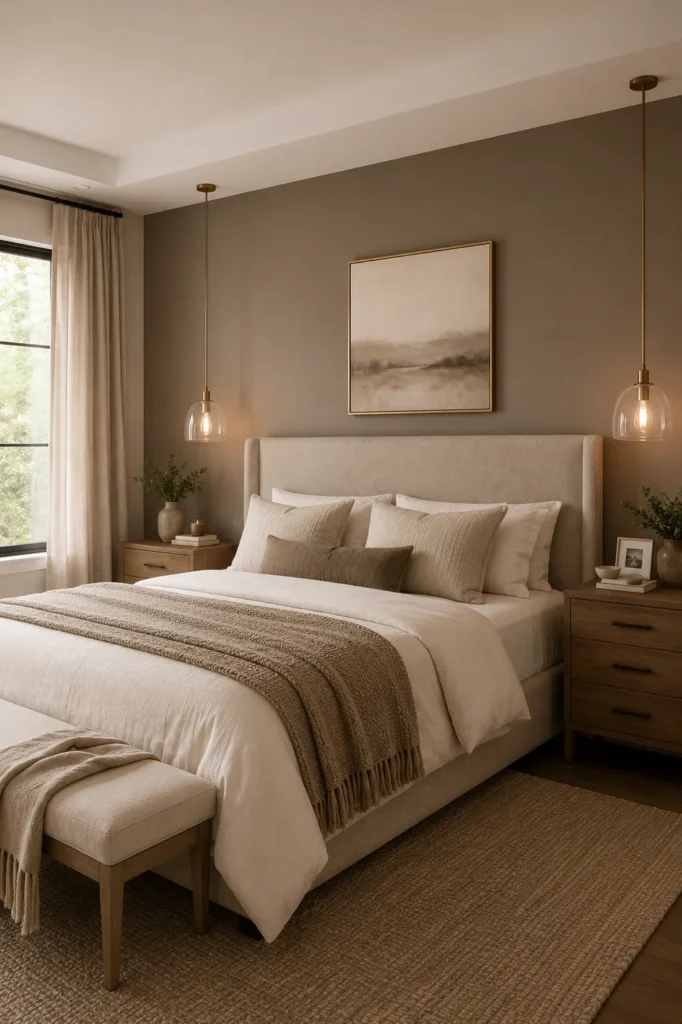 Soft Taupe Painted Wall