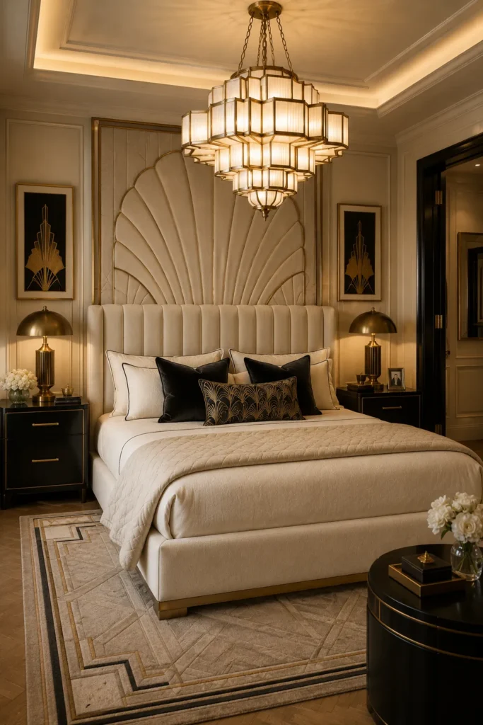 sophisticated art deco bedroom ideas