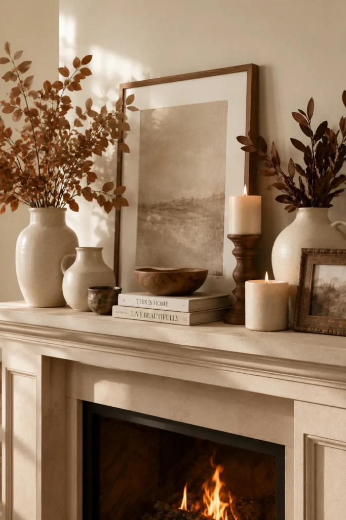 Subtle Seasonal Mantel