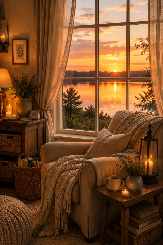 Sunset Window Relaxation Corner