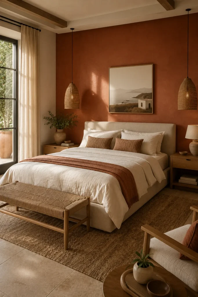 Terracotta Accent Wall