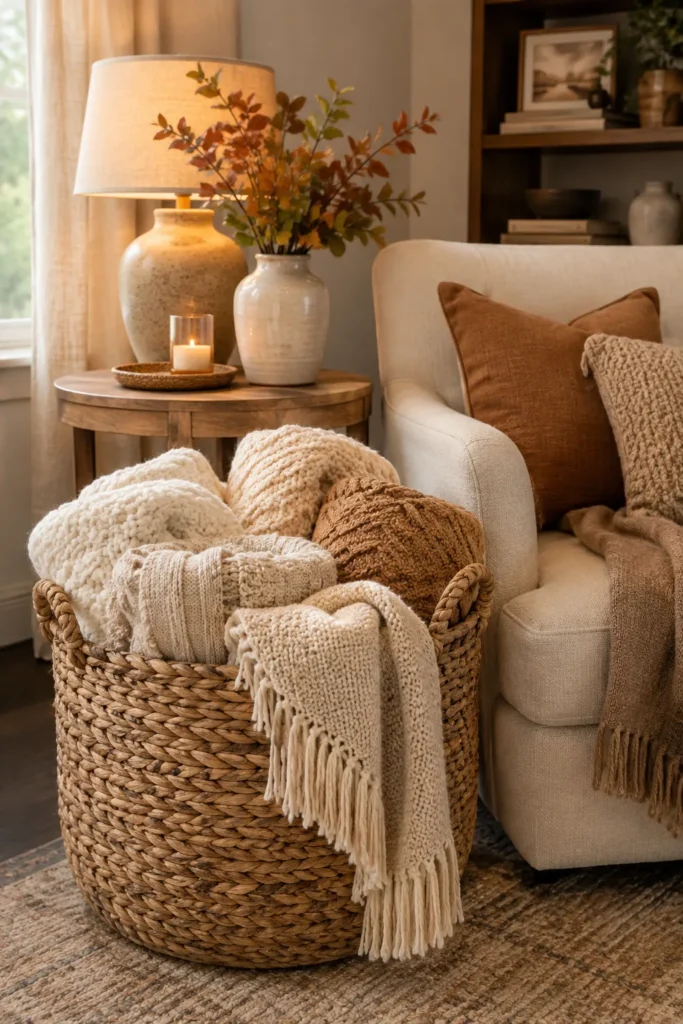 Textured Throw Basket