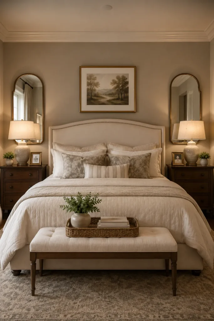 Traditional Bedroom Symmetry