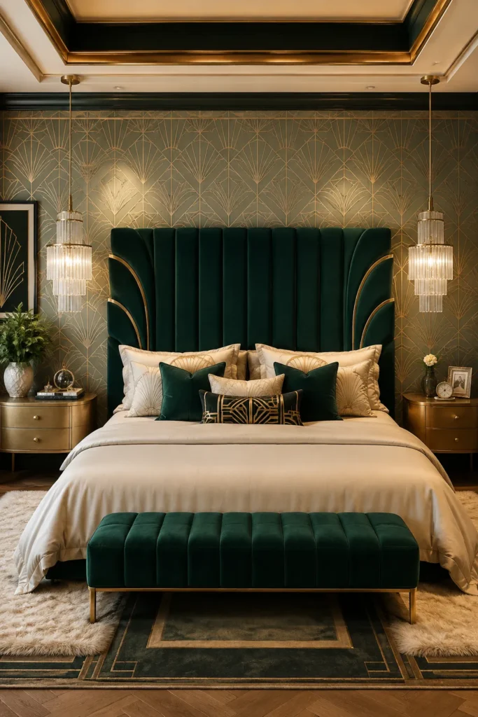 Velvet Statement Headboard