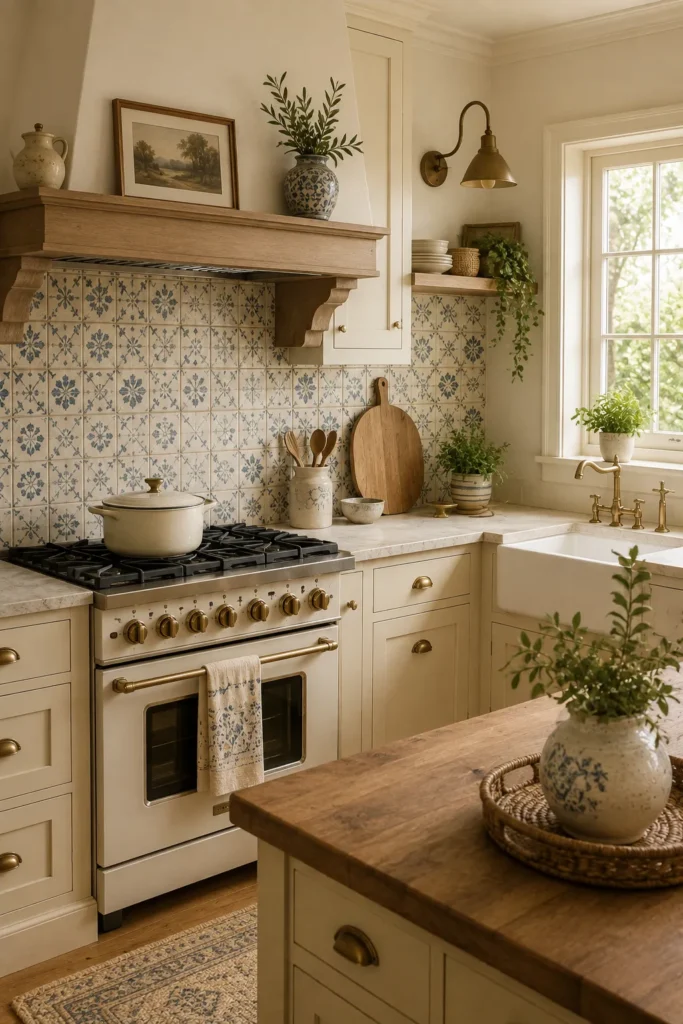 Vintage Tile Backsplash