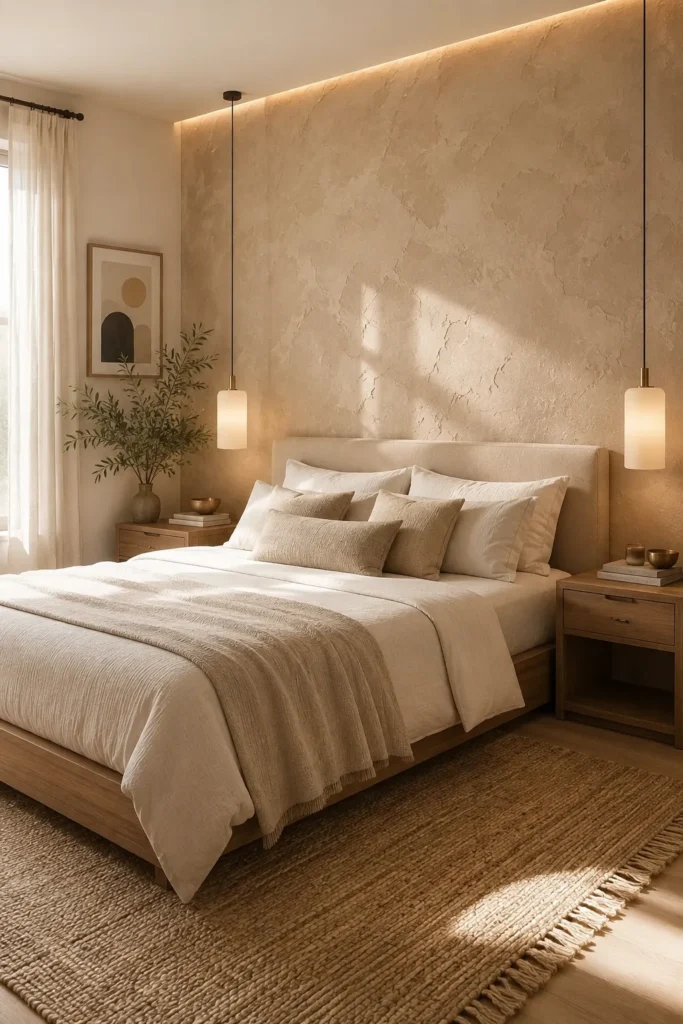 Warm Beige Textured Wall