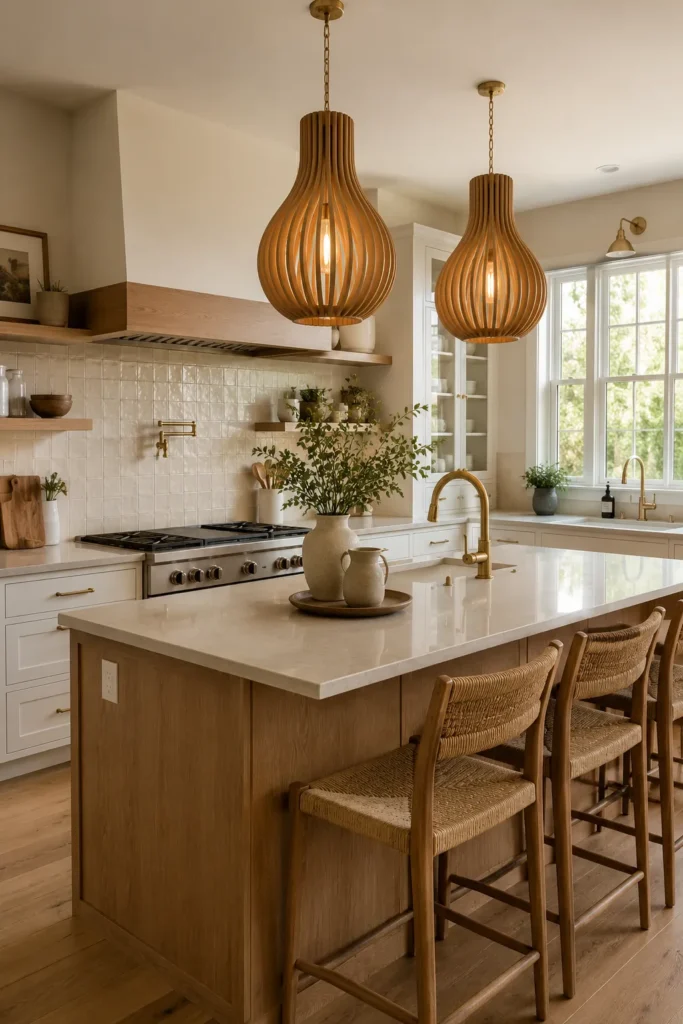 Warm Wood Pendants